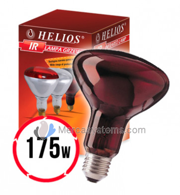 Helios Infrared Red Lamp 175W (Lâmpada infravermelha Vermelha de aquecimento, especial para a criação) 