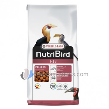 Versele Laga NutriBird H16 10kg. Manutenção de alimentos para os hornbills. 