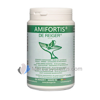 De Reiger Amifortis 600gr, (aminoácidos essenciais enriquecidos)