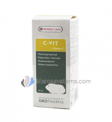 Versele Laga C-Vit 50ml (preparação extra de vitamina C). Para porquinhos-da-índia e outros roedores