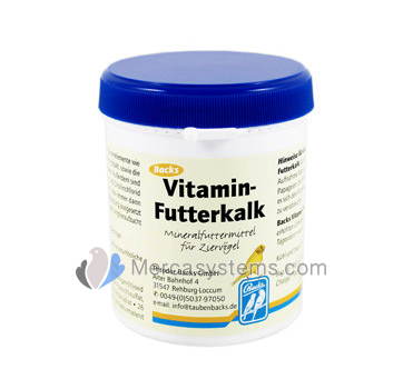 Backs Vitamin-Futterkalk 250gr, (vitaminas enriquecidas con minerales y oligoelementos). Para pájaros 