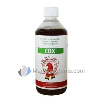 Loja online de productos para pombos e para Columbofilia: The Red Pigeon Cox 500 ml, (com tomilho, orégano e extrato de alho)