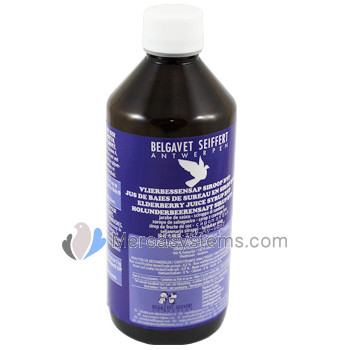 BelgaVet Elderberry juice sirop BVP 500 ml (um produto 100% natural). 