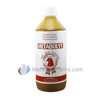 Loja online de productos para pombos e para Columbofilia: The Red Pigeon Metabolyt 500ml, (elaboradas com base de levedura líquida)