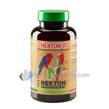 Nekton R 150gr (pigmento cantaxantina enriquecido com vitaminas, minerais e oligoelementos). Para as aves vermelha