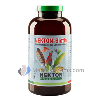 Nekton Biotin 700gr, (estimula o desenvolvimento das Penas). Para Pássaros. 
