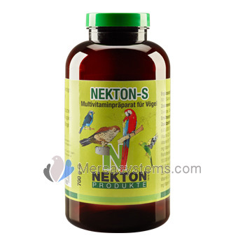Nekton S 700g (vitaminas, minerais e aminoácidos). Para pássaros e aves