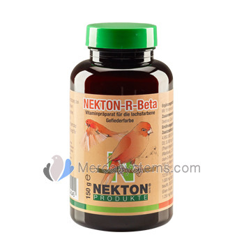 Nekton R-Beta 150gr, (pigmento beta-caroteno enriquecido com vitaminas, minerais e oligoelementos). Para pássaros vermelhos