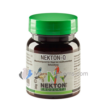 Nekton Q 30gr, (suplemento vitamínico para aves em quarentena o doente)