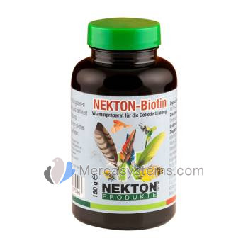 Nekton Biotin 150gr, (estimula o desenvolvimento das Penas). Para Pássaros.
