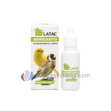 Latac Sericanto 20ml (Vitaminas e aminoácidos que melhoram a qualidade do canto) Para pássaros