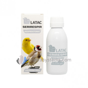 Latac Serirespir 150ml (Tratamento preventivo de infecções respiratórias). Para pássaros