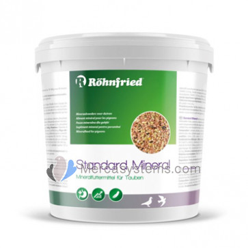 Rohnfried Standard Mineral 10 kg. (minerais enriquecidos com óleo de anis e sementes seleccionadas)