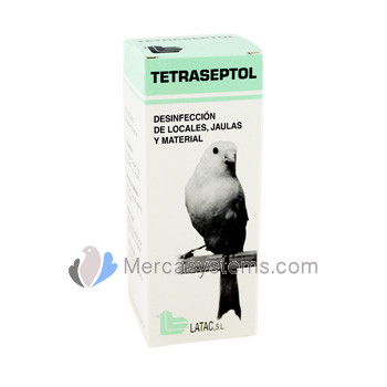 loja online de produtos para pássaros e aves: Latac Tetraseptol 250ml (desinfetante para aviários, gaiolas e equipamentos)