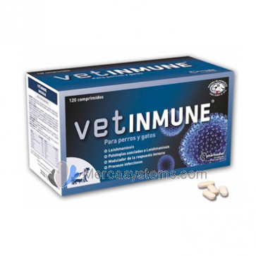 Pharmadiet Vetinmune 120 comprimidos (refuerza el sistema inmunitario) para Perros y Gatos