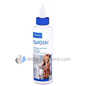 Virbac Epiotic 125ml, (limpia, calma y combate el mal olor de oídos). Perros y Gatos