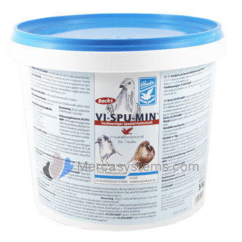Loja online de productos para pomabos e par Columbofilia: Backs Vi-Spu-Min 5 kg, (minerais, oligoelementos, vitaminas e aminoácidos)