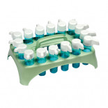 STA Suporte de plástico para bebedouros de tamanho pequeno (ideal para limpeza e enchimento de água de 16 bebedouros)
